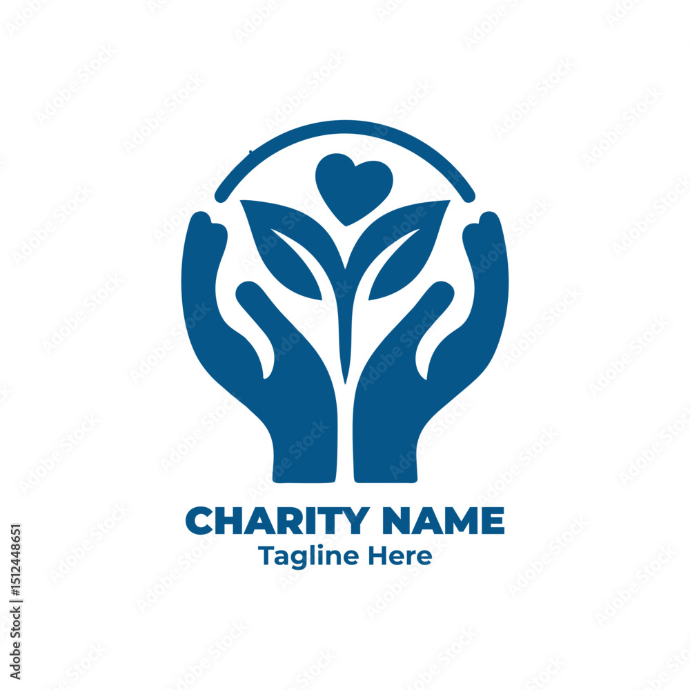 Obraz premium Charity donation support design for fundraising volunteer help nonprofit kindness aid community love heart mission care giving relief hope solidarity impact