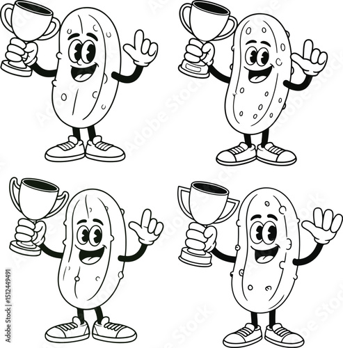 Pickle cartoon design vector illustration