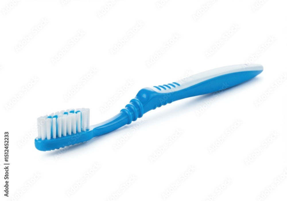 Blue toothbrush isolated on white background Blue toothbrush isolated on white background
