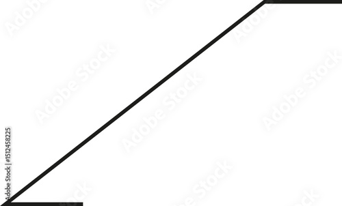 A thick outlined vertical rectangle with a super-sloping side and no side opening.