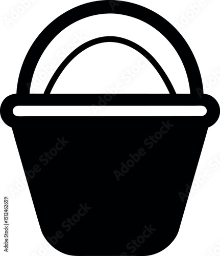 vector bucket icon