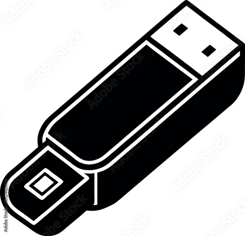 usb flash drive on a transparent background 