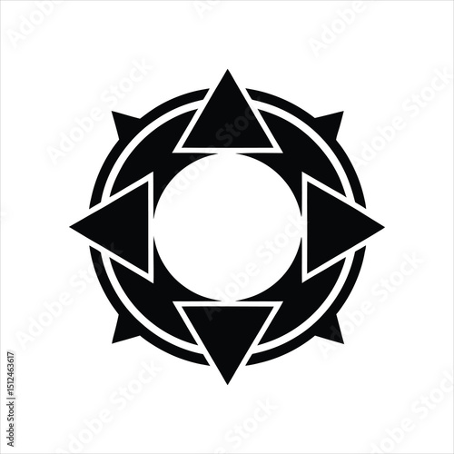 Vector Repeat Button Symbol Illustration