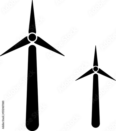 windmill icons wind turbine icon. renewable energy icons. environment button. Eolic energy sign. Electricity symbol
