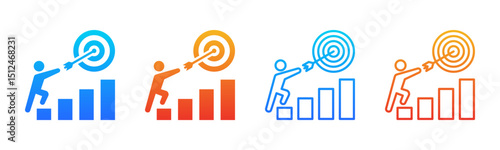 Goal icon sheet multiple style collection