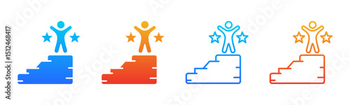 Success icon sheet multiple style collection
