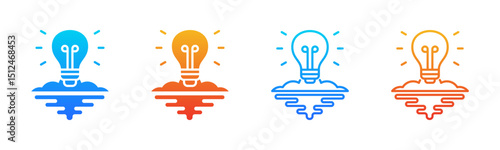 Inspiration icon sheet multiple style collection