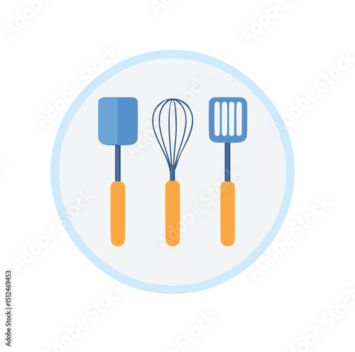 Kitchen utensils whisk spatula turner cooking tools