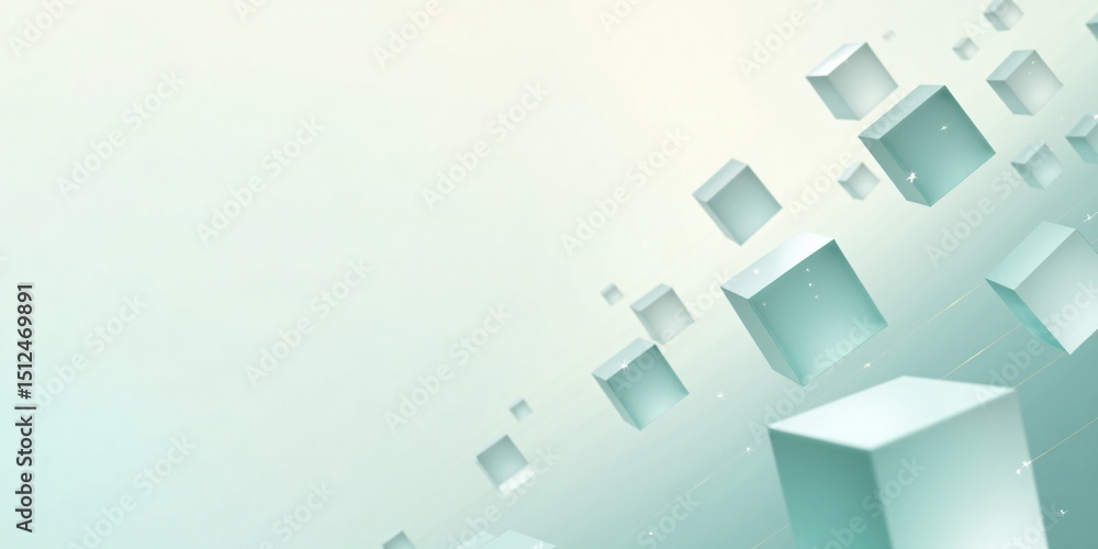 Fototapeta premium Abstract Blockchain Network Background