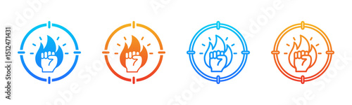 Passion icon sheet multiple style collection