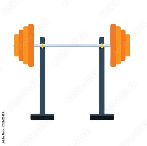 Weightlifting barbell rack gym fitness exercise strength training