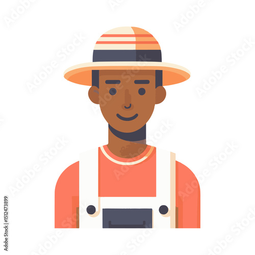 illustration design of a farmer