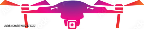 Vector drone icon black design