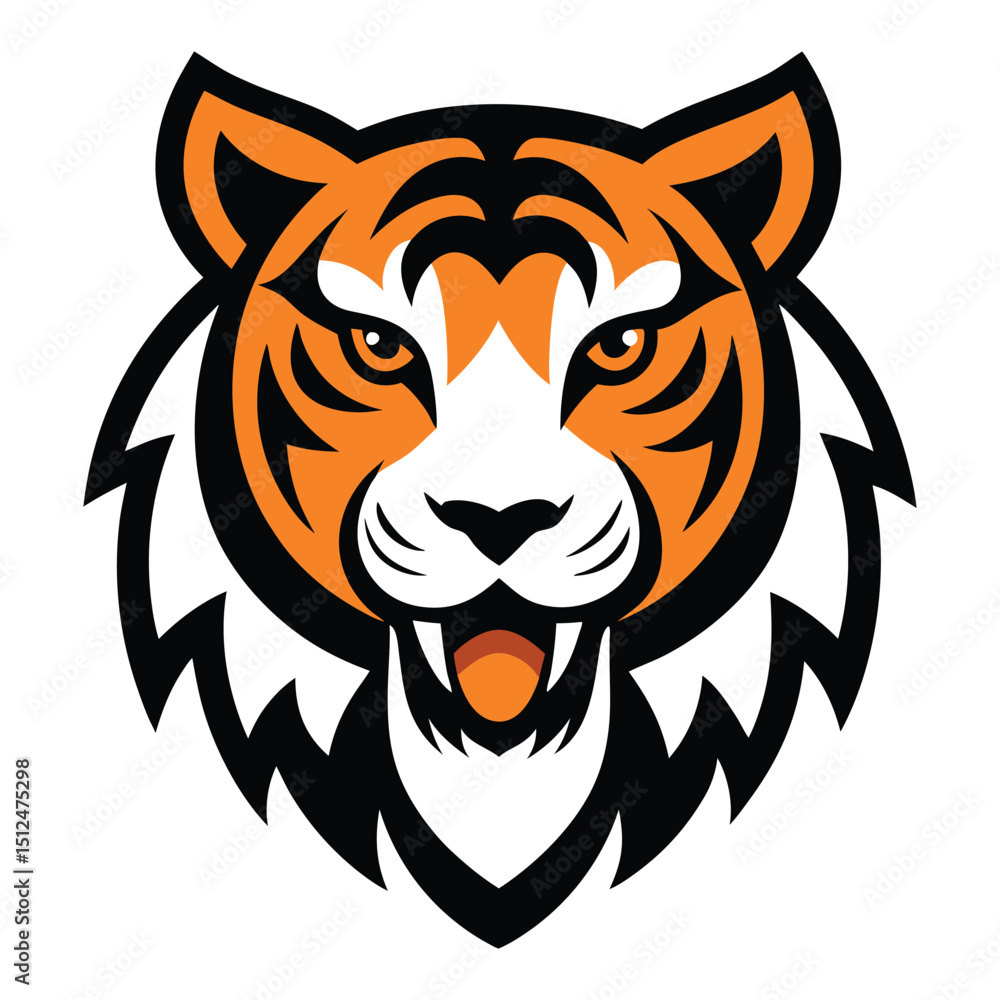 Tiger head mascot logo vector art Tiger head mascot logo vector art