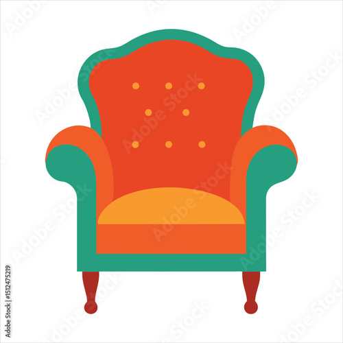 armchair isolated on white