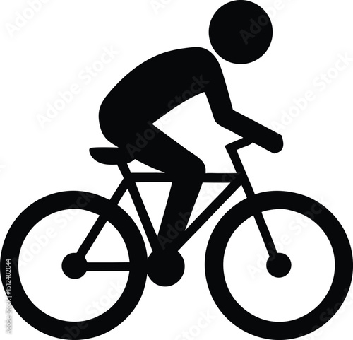silhouette of a man riding bicycle