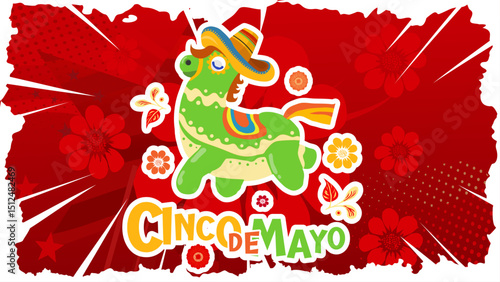 cinco de mayo — colorful banner, template, poster — vector illustration