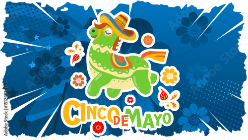 cinco de mayo — colorful banner, template, poster — vector illustration