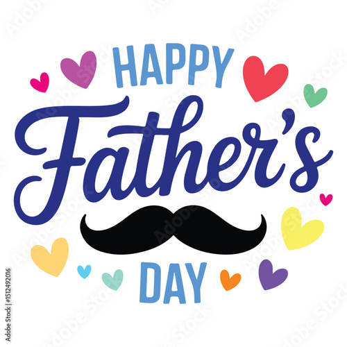 Fathers Day Vector Design – Celebrating Dad's Day	