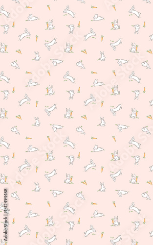 Enchanting Hand Rendered Geometric Flower Scroll Motif Pieces