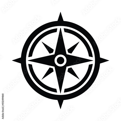 Compass Arrow Icon Vector Illustration