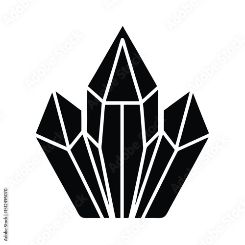 Crystal Icon Vector Illustration