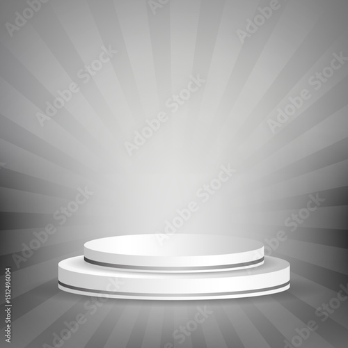 Editable Vector Mesh Podium for Product Mockup Vector