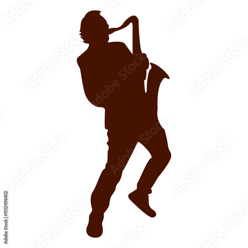 Saxophone musician music silhouette