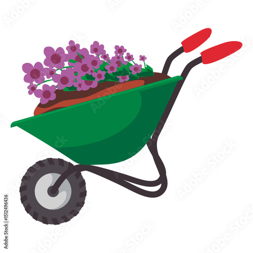 Wheelbarrow cartoon