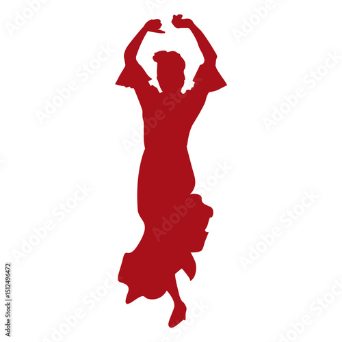 Flamenco dancer silhouette