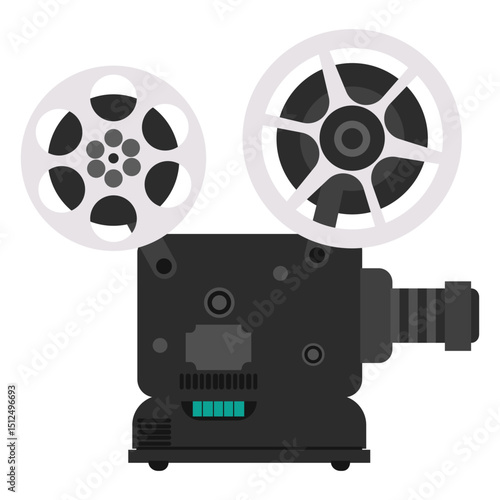 Movie projector illustration