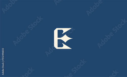 Crown Logo with Letter  E. Elegant, King, Royal and Premium concept for Luxury and jewellery Brand.