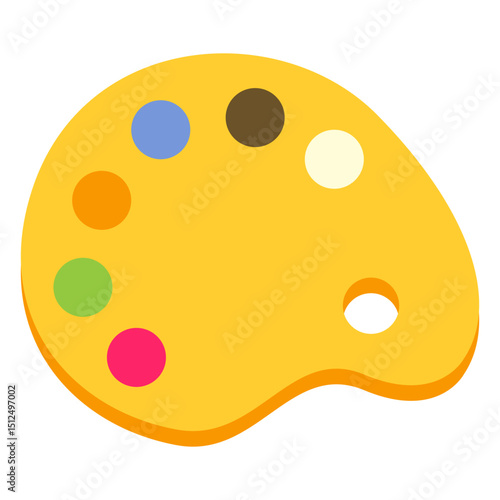 Palette paint color colour flat