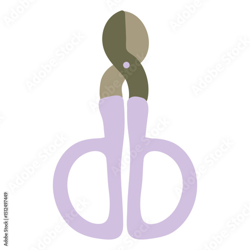 Garden shears purple color