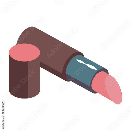 Cute lipstick isometric