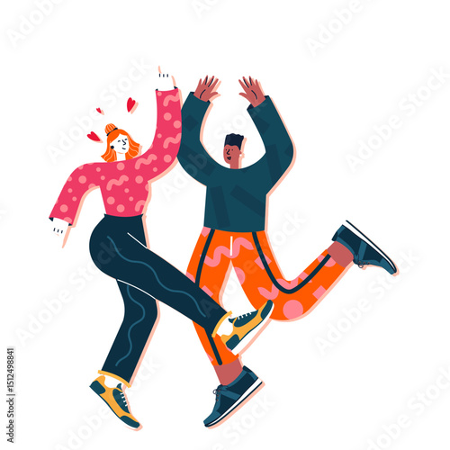Cute dancing couple