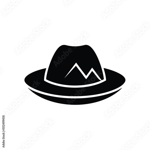 Hiking Hat Icon Vector Illustration