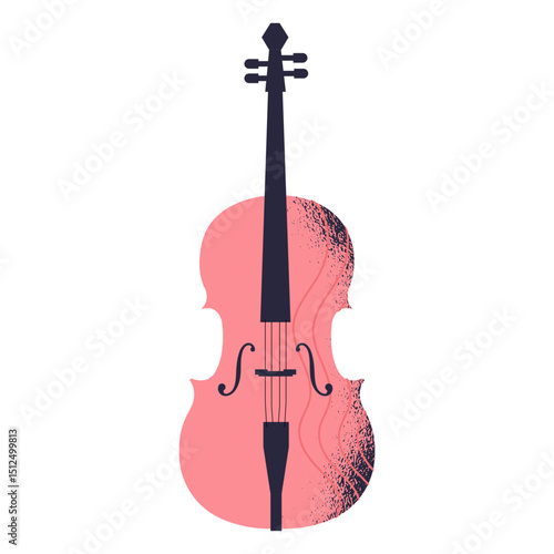Violin instrument illustration