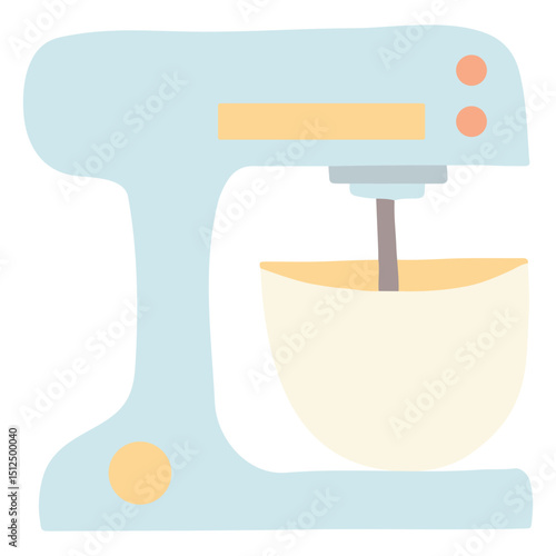 Cooking mixer flat