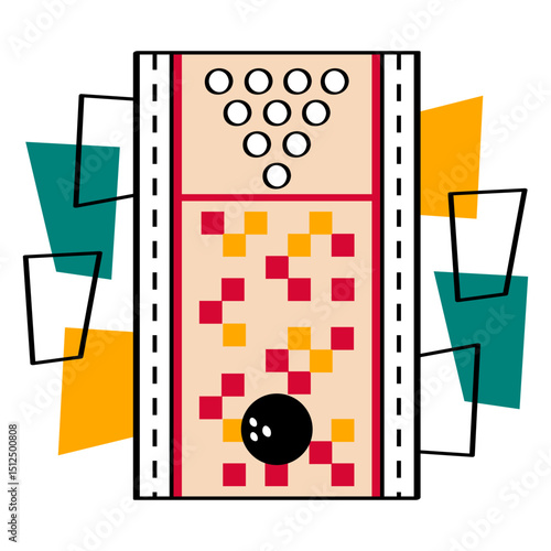 Lane retro bowling