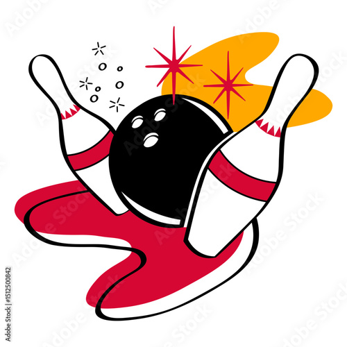 Spare retro bowling