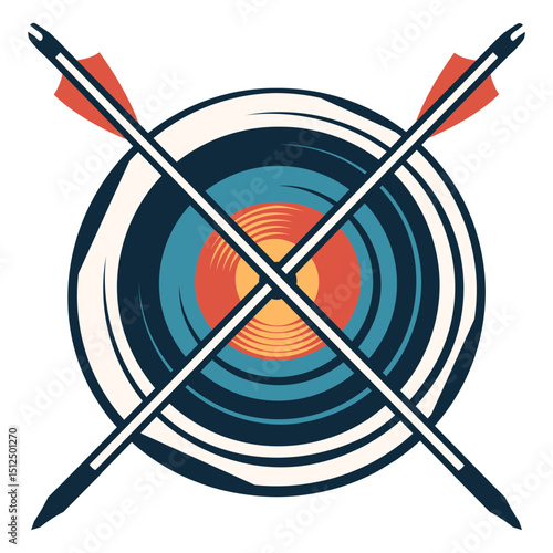 Target with corssed arrowd