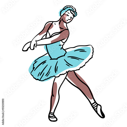 Ballet delicate ballerina dancer