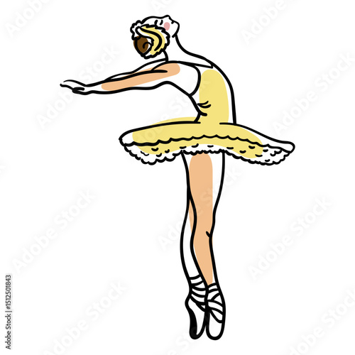 Ballet pose ballerina people