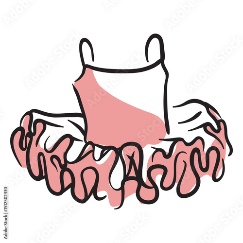 Pink ballet costume for girl