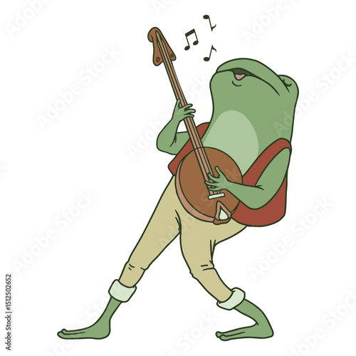 Colored singer frog