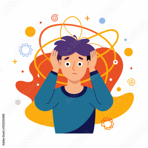International Panic Day Vector Illustration - Anxiety, Stress, Urgency, Alarm Concept