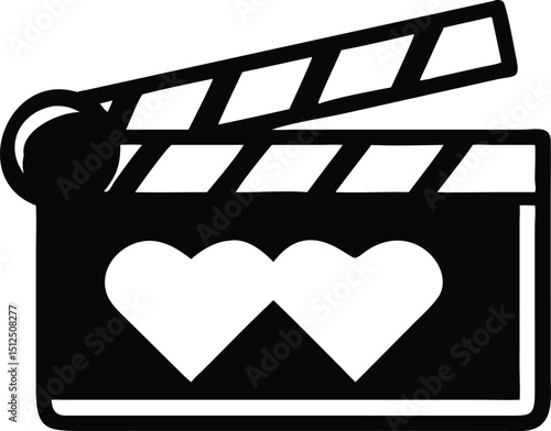 movie clapper board icon