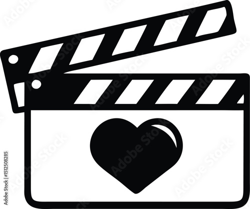 movie clapper board vector illustration