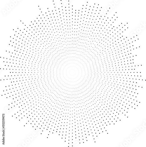 Rays of varying lengths taper toward the center, resembling an explosion.